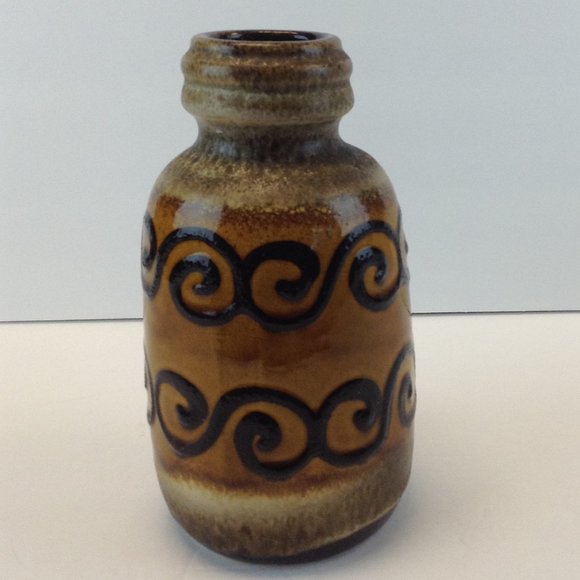 Vintage Scheurich Keramik West Germany Handled Jug Vase 413-20 Mid Century - Picture 4 of 9